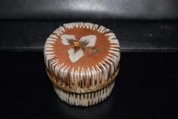 Porcupine quill basket. Courtesy photo