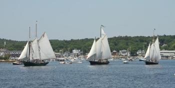 Windjammer Days' main event, the windjammers arriving in the harbor, was a wonderful sight once again on Wednesday afternoon, June 25. STEVE EDWARDS/Boothbay Register