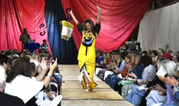 It was a packed house June 14 at Bristol Marine for Fishin’ for Fashion’s tenth year of reeling in nautical couture. ISABELLE CURTIS/Boothbay Register