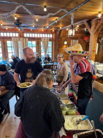 Darrell get a second helping. Jen Mitchell photo