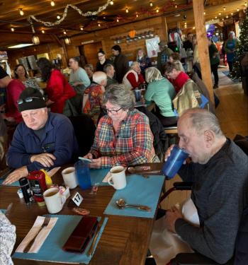 Everyone waiting patiently.