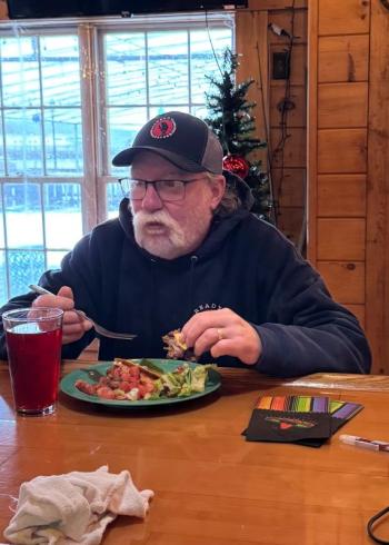 Todd Plummer didn't go to haul and made a special guest appearance at Community Lunch! Jen Mitchell photo