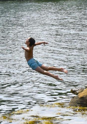 Barrett's Park is the place to be for a refreshing dip as the July heat settles over the region. This was part of a gallery produced by Isabelle Curtis. ISABELLE CURTIS/Boothbay Register