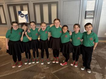 The "littles" on the Y Arts team ready to perform ELF JUNIOR! Emily Mirabile photo