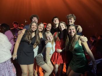The juniors and seniors pose with their director, Emily Mirabile, prior to the concert: An Evening with Jasmine Amy Roger's. Emily Mirabile photo