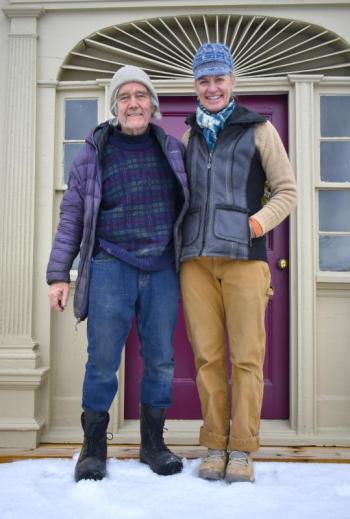 Steve Teel and Patrice Cappelletti have been busy at work renovating for the past year. ISABELLE CURTIS/Boothbay Register