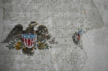 Wallpaper of the past peeks through.  ISABELLE CURTIS/Boothbay Register