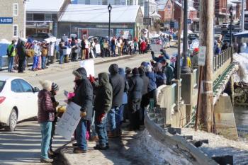 Rally in Newcastle. Courtesy photo