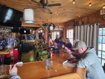 Eating lunch at the bar. Courtesy photo