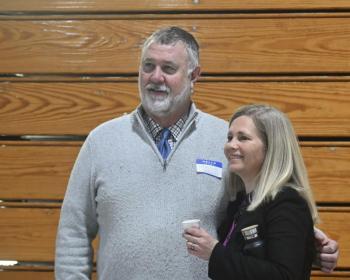 Rep. Wayne Farrin and Hannah Pingree. Bob Crink photo