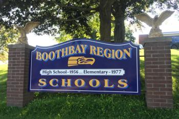 Boothbay Region Schools sign