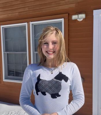 CTL eighth grader Fiona Bishop receives an honorable mention in the Scholastic Writing Awards for her poem. Courtesy photo