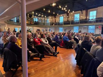 The Opera House at Boothbay Harbor welcomed 181 women who care on Tuesday, April 7. Courtesy of Shannon M. Parker