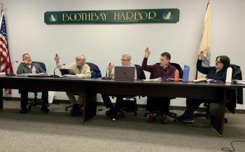 The Boothbay Harbor planning board votes 4-1 to uphold its request for a stormwater management plan. ISABELLE CURTIS/Boothbay Register