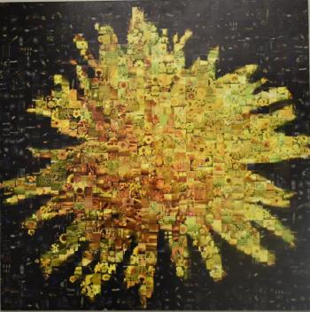 Stephen Starensier - "Yellow Flower #1" - photo mosaic