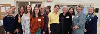 Good Citizens Tea group. Pictured from left are Sue Hochstein, Diane Randlett, Susan Rice, Amelia Rice, Lyra Puchalski, Katlin Puchalski, Nancy Chick, Eleanor Marshall, Jenny Bennett, Audrey Miller, Deborah Olson and Barbara Belknap.  John Hochstein photo 