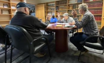 Trustees vote May 27 not to replace Evergreen archway. ISABELLE CURTIS/Boothbay Register