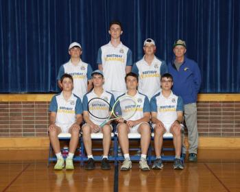 The 2026 Boothbay Region High School boys tennis team.