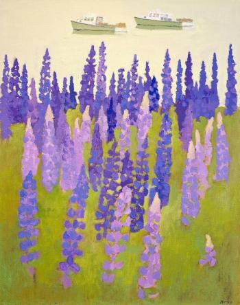 John Butke - "Spring Shores #2" is on view at BRAF’s spring exhibit. 