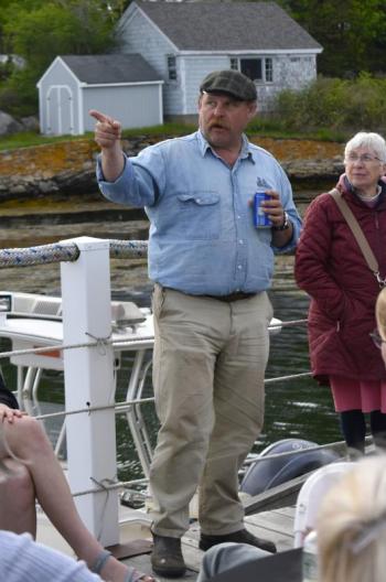 After spending his youth volunteering on the vessel, Greg Bailey became Niagara's captain in 2024. ISABELLE CURTIS/Boothbay Register