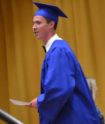 Harry Hinckley with one of his awards. KEVIN BURNHAM/Boothbay Register