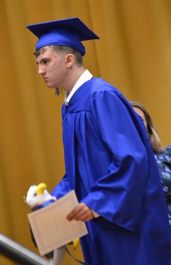 Anthony Angelico with his award. KEVIN BURNHAM/Boothbay Register
