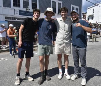 Winners of the 2026 Fish Relay Race, The Snowmen, from New Mexico. ISABELLE CURTIS/Boothbay Register