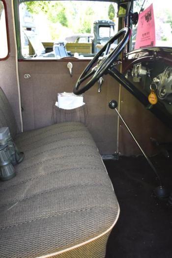 Interior of 1932 Ford. LISA KRISTOFF/BOOTHBAY REGISTER