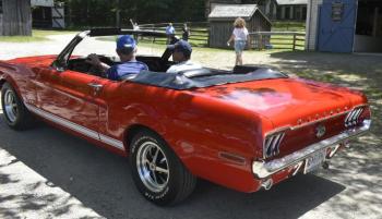 Ba-bye Mustang convertible. LISA KRISTOFF/Boothbay Register