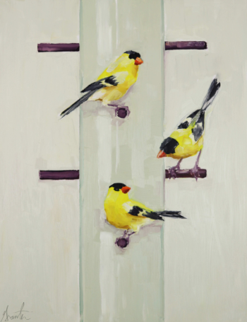 Ellen Granter - "Running On  Empty" - oil on panel - on view at Kerr + Jones Gallery. Courtesy of Kathleen Jones