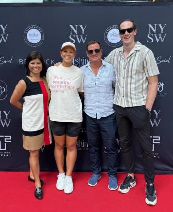 Isabel Wise O’Gara and family New York Swim Week for Post Swim and The Chemo Club. Courtesy photo 
