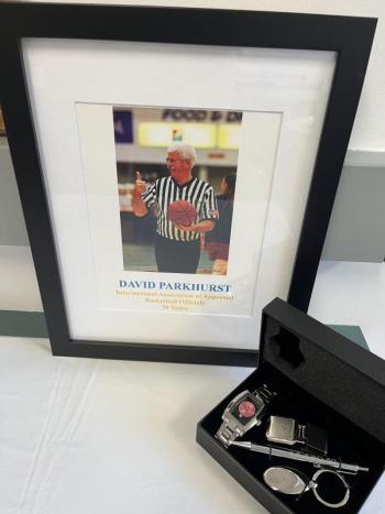Honoring deceased classmate David Parkhurst. Courtesy photo