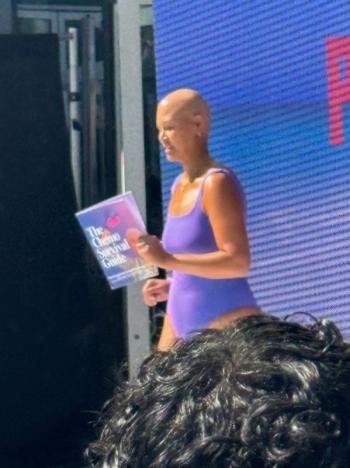 Isabel Wise O’Gara walking at New York Swim Week for Post Swim and The Chemo Club. Courtesy photo