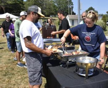 Last year’s lobster bake fundraiser.