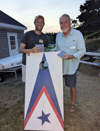 David Turley and Jim Duffy, 2026 SYC Cornhole champions. Courtesy of Will Keller