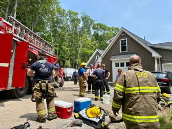 Steves Road structure fire. Mark Sullivan photo