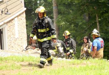 Steves Road structure fire. STEVE EDWARDS/Boothbay Register