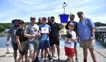 2026 BBH Windjammer Days Tug of War winners: the Boothbay Bombers. LISA KRISTOFF/Boothbay Register