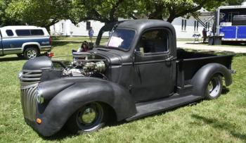 1942 Chevy truck was here from Woolwich. LISA KRISTOFF/Boothbay Register