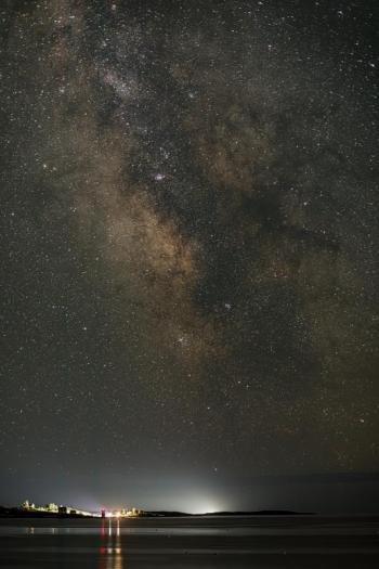 The Milky Way as shot at Ocean Point in East Boothbay on Saturday night, July 11. Mike Leonard photo