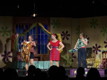 A scene from "Lights! Ladies! Legends!" playing at Carousel Music Theater through Aug. 26. Courtesy of Paulette Carter