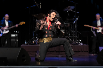 Dan Fontaine and the Memphis Sun Mafia bring a full Elvis Presley show to the Waldo Sept. 20. Courtesy of the venue 