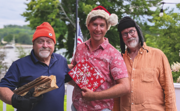  Producer George Bates, director Soren Barker and playwright Ron Capps. Courtesy of Lincoln Theater