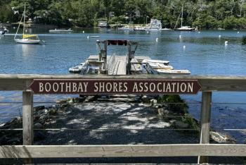 Boothbay Shores Association dock at Little River, East Boothbay. Janet Campisano photo