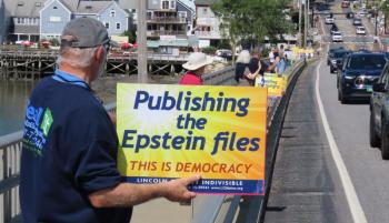 Davey Bridge protest. Courtesy  photo
