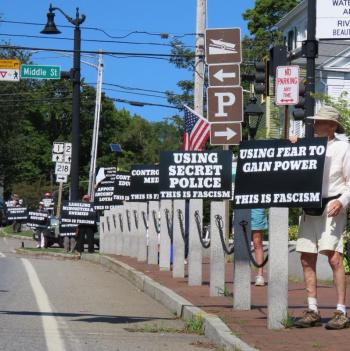Wiscasset protest. Courtesy photo