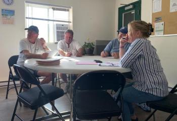 BRRDD board members float lawyer search and discuss maintence during a Aug. 13 meeting. ISABELLE CURTIS/Boothbay Register