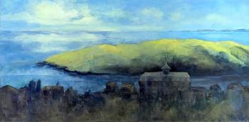 Judith Schuppien, “Daybreak, Monhegan,” - oil. Courtesy of BRAF
