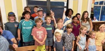 Kids at the Penny Party. Courtesy of Susan M. Reece