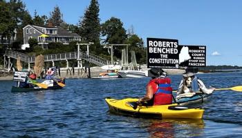 Port Clyde protest. Courtesy photo